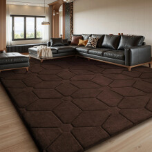 Fluffy Rugs Anti-Slip Large Shaggy Rug Super Soft Mat Living Room Bedroom Carpet Coffee_120 x 160 cm (4 ft x 5 ft 6 in)