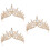 3 Unidades Tiara De Faixa Para Coroa De Noiva 7