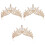 3 Unidades Tiara De Faixa Para Coroa De Noiva 3