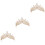 3 Unidades Tiara De Faixa Para Coroa De Noiva 5