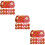 72 Pcs Ano Chinês Hong Bao Dinheiro 9