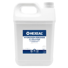 Hexeal Hydrogen Peroxide 3% 5L - Multipurpose Cleaner, Disinfectant, Stain Remover