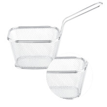 Mini Edelstahl Chips Frittierkorb – 10,5 x 8,5 x 6,5 cm Lebensmittelpräsentation
