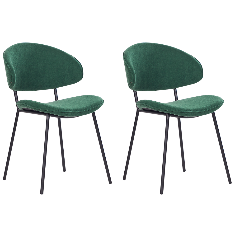 Set of 2 Dining Chairs KIANA Dark Green-image-OPC-PCWHFV2-NEW