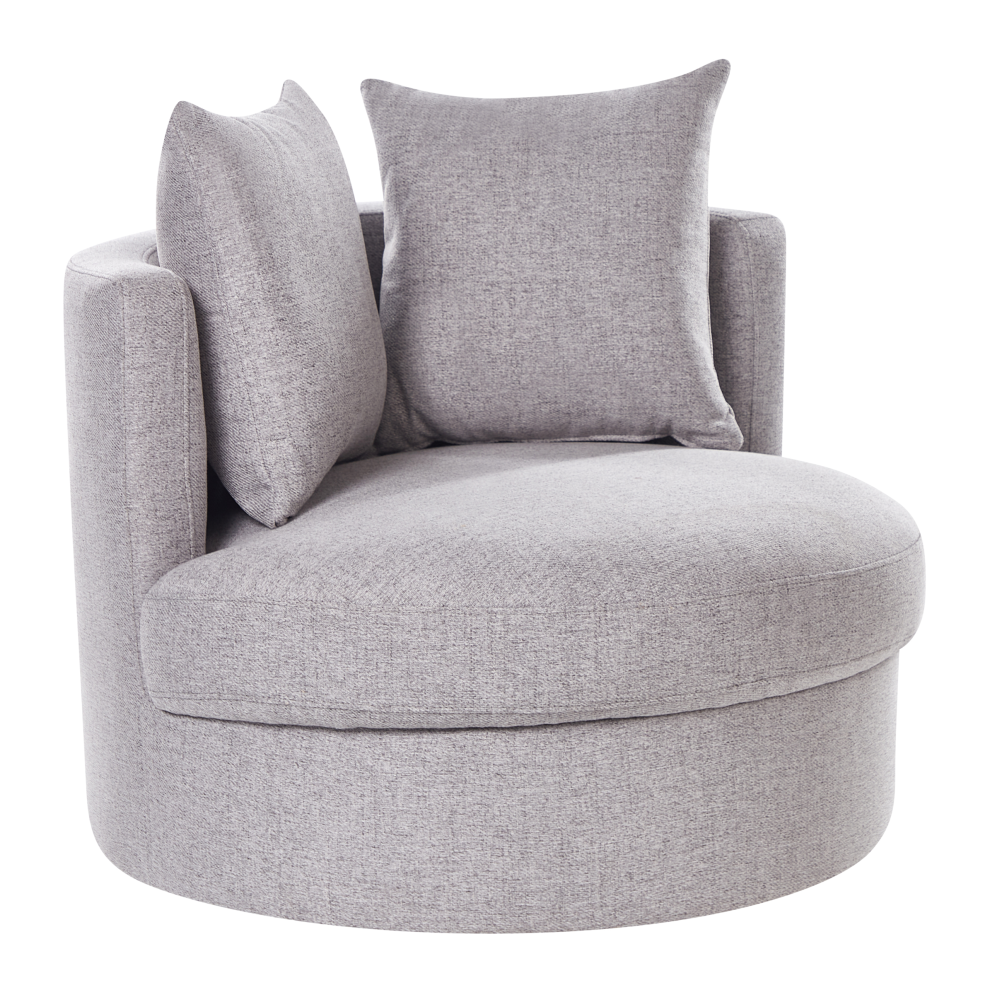 Swivel Armchair DALBY Fabric Light Grey-image-OPC-PJYGN9Y-NEW