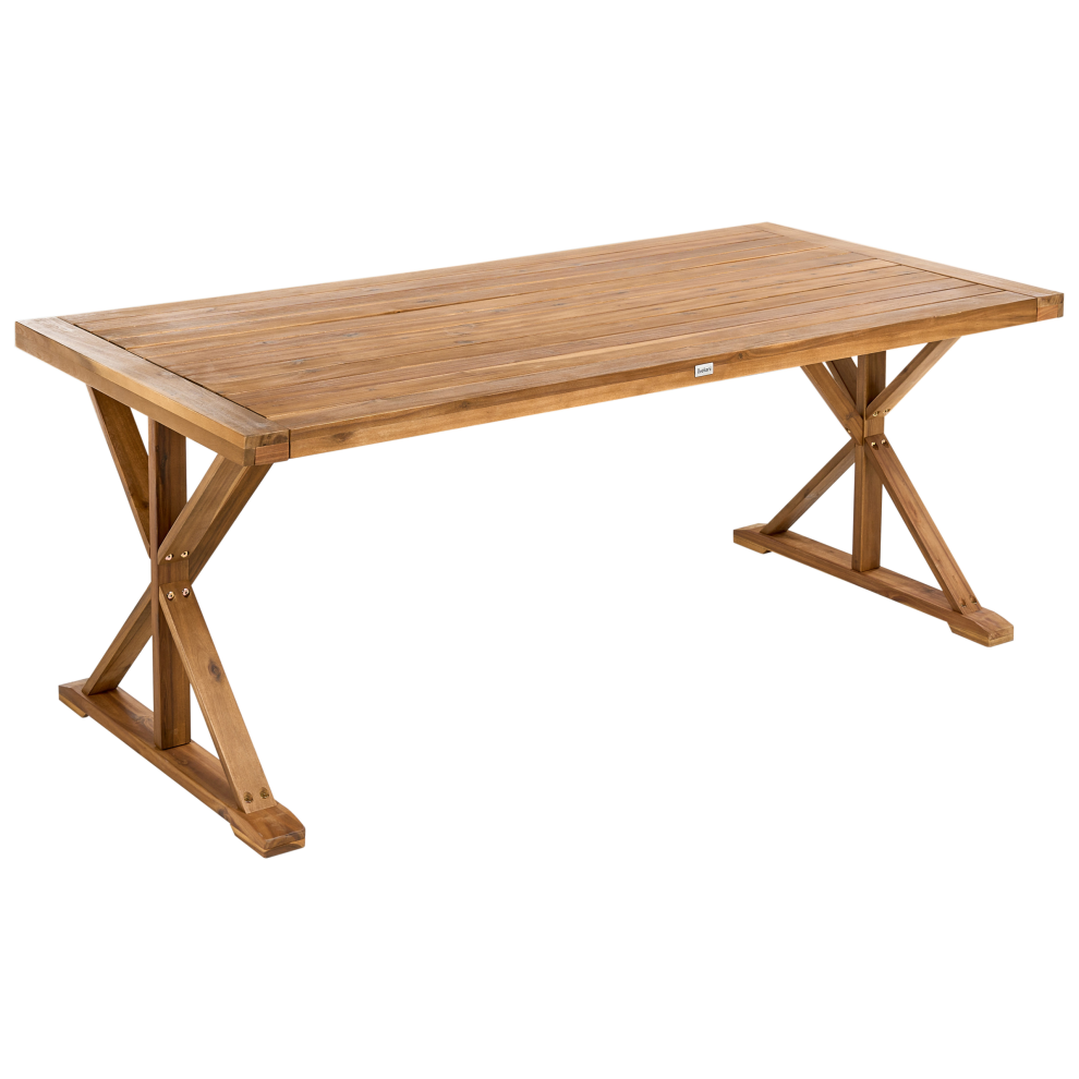 Garden Dining Table CALABRITTO 90 cm 180 cm Acacia Wood Brown-image-OPC-PJ5MXGW-NEW
