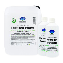 10% Hydrogen Peroxide - 1 Litre (2 x 500ml) &amp; Distilled Water - 5.5 Litres