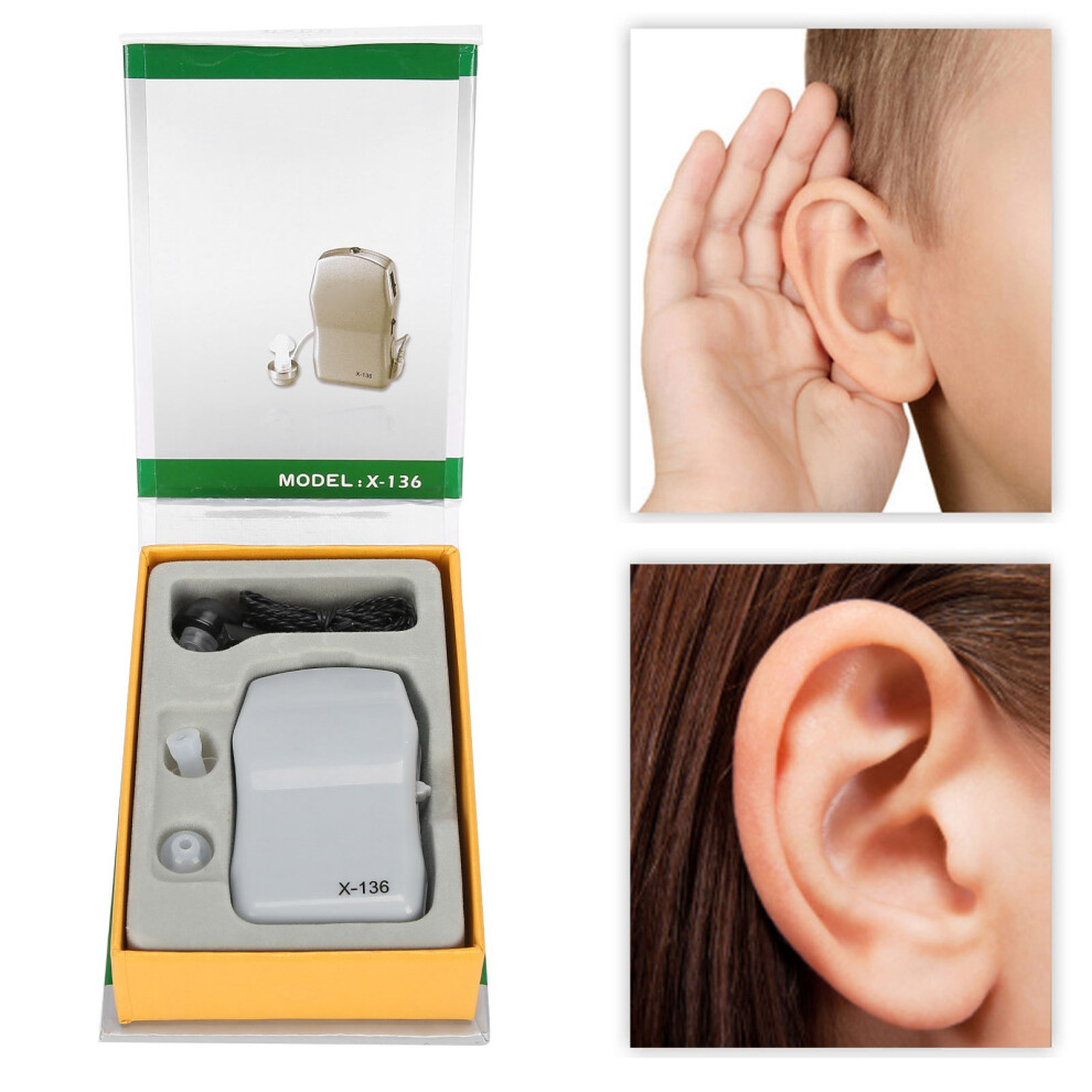 Wired Hearing Aid Noise Reduction Sound Amplifier 130dB 6.5x4x2cm