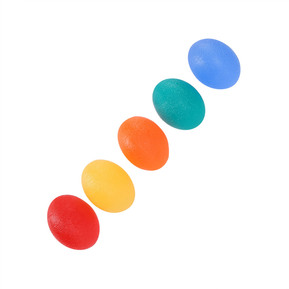 5pcs Hand Grip Squeeze Balls Silicone Finger Exerciser for Fitness & Rehab