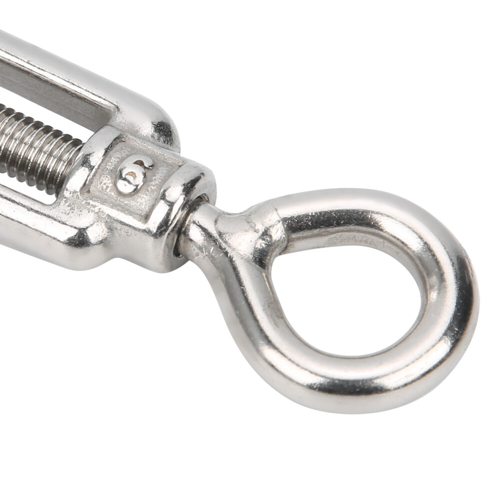 10Pcs Stainless Steel Eye & Eye Turnbuckle Wire Tensioner M6 100Kg 4401360020022