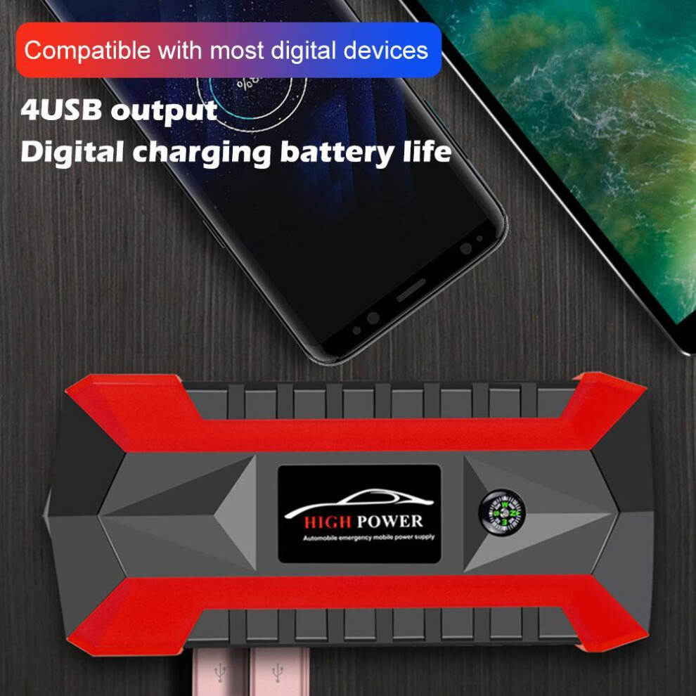 20000mAh Car Jump Starter Portable Charger, 19x8.5x4cm, Outdoor Power Tool Battery-image-OPC-PMWZ6VW-NEW