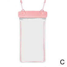(Pink) Waterproof Phone Pouch Swimming Drifting Dry Bag Waterproof Phone Case