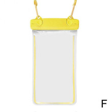 (Yellow) Waterproof Phone Pouch Swimming Drifting Dry Bag Waterproof Phone Case