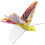 Durable Orange RC Flying Bird Toy with Lights and Adjustable Flight Path 11