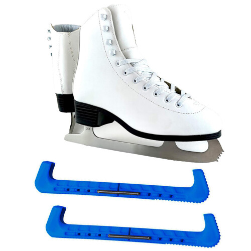 Ice Skate Guards Adjustable Skate Blade Cover Figure-Black 1
