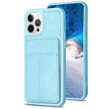 (iPhone XS Max, Blue) 25-26 For iPhone XS Max Frosted Card Bag Phone Case with Holder