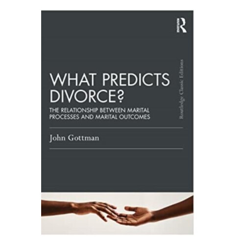 What Predicts Divorce by John Gottman Paperback Book