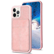 (iPhone XS Max, Pink) 25-26 For iPhone XS Max Frosted Card Bag Phone Case with Holder
