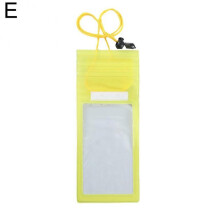 (Yellow) Waterproof Bag Transparent Dustproof Sealed Diving Bag Touchscreen