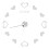 DIY Acrylic Mirror Wall Clock, 120x120cm, Silver 1