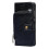 (Black) Zipper Bag Leather Phone Case For Kyocera Basio Active3 2