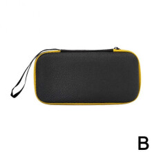 (Yellow) Game Console Storage Bag Multilayer Case for RG40XX H Shockproof Protective