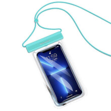 (LightBlue) IPX8 30m Waterproof Phone Bag Touch Screen Underwater Mobile Phone Sealing Protective Pouch for Cellphones within 7-inch