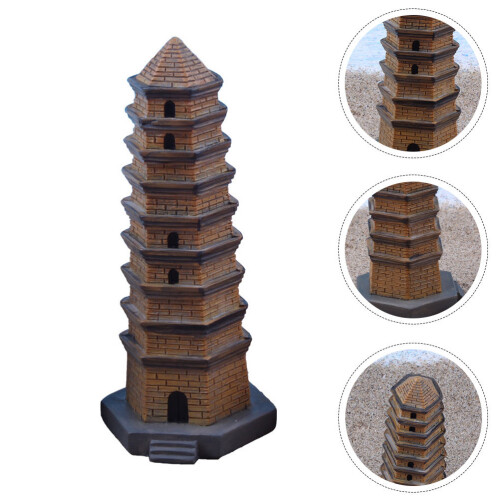 2St Decoratieve Pagode Ambachten Vis Tank Decoratie 2