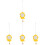 4 Piezas Para Jaula Colgante Decoración 4