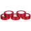 Polyester Decoratielint Rood Voor Bouquet En 4