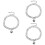3 Unidades Collar Aleación Aluminio Ajustable Con Para 8