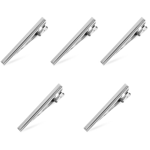 5 Pièces Clip De Cravate Long Pour Costume Affaires 2
