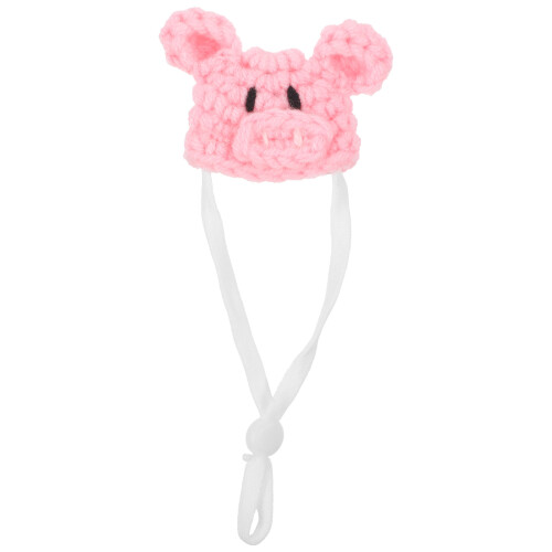 Mini Hamster Hat Hand Knitted With Adjustable Strap 2