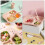 1Ensemble Assiette PP Rose Unique 9