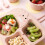 1Ensemble Assiette PP Rose Unique 8