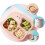 1Ensemble Assiette PP Rose Unique 10