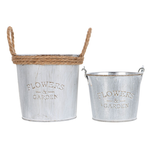 Secchiello Vintage Con Per Giardino 4 Pezzi