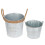 Secchiello Vintage Con Per Giardino 4 Pezzi 9