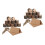 40Set Segnaposto Beige Per Festa 7