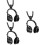 3 Pezzi Collana Con Cuffie Western Pendente Musicale 7