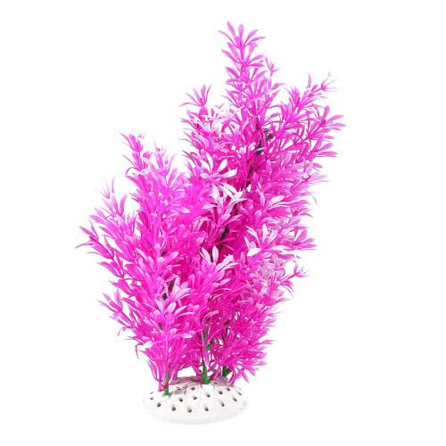 Acquaristica Viola Simulata Per Acquari Con Base Robusta