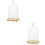 2 Set Copertura In Per Fiori Essiccati Con Base 7