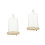 2 Set Copertura In Per Fiori Essiccati Con Base 5