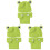 6 Pezzi Cappellino Neonato in , , Verde 2