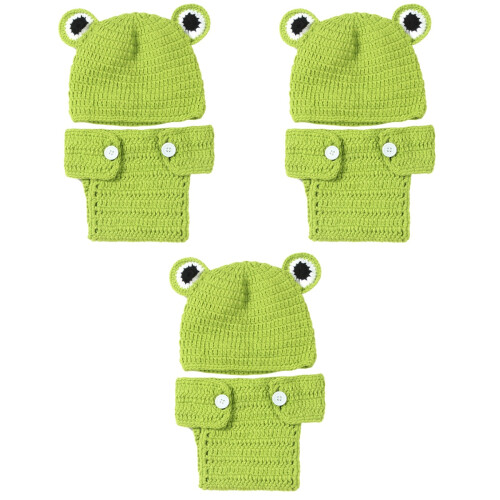 6 Pezzi Cappellino Neonato in , , Verde 2
