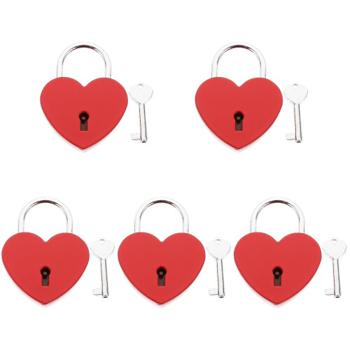5 Pezzi Serratura In Per Valigia Antiruggine A Cuore 2