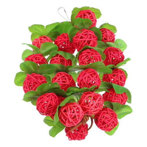 2 Stringhe Per Con Palline In Rattan