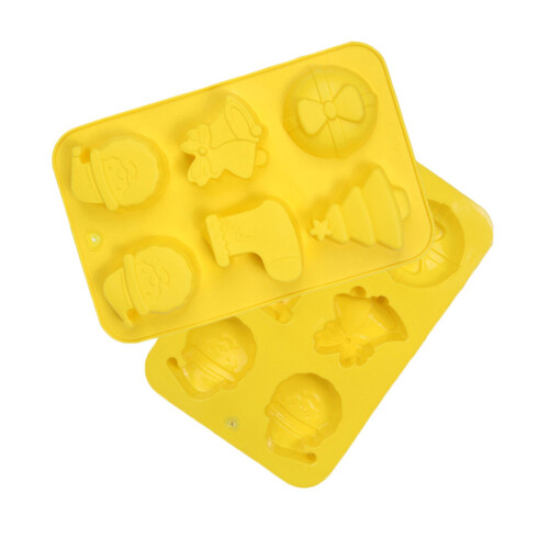 6 Stampo In Silicone Tema Natalizio Per Torta E Cioccolato 2