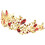 2 Pezzi Copricapo con Nuziale Fascia Tiara 11