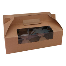 8 Pezzi 6 Scatola Portatile In Kraft Per Cupcake